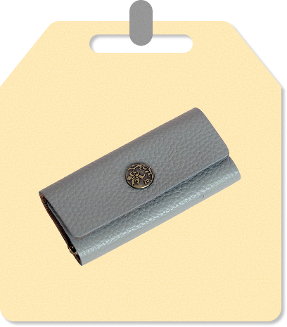 4連キーケース デザインボタン付き