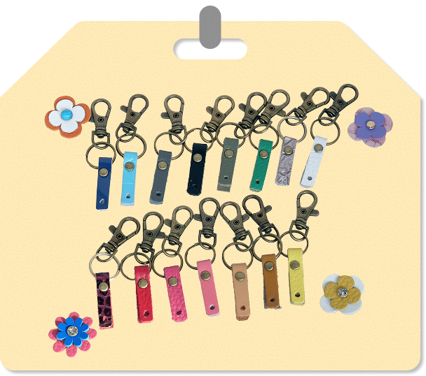 キーホルダーの装飾