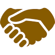 握手をしているアイコン