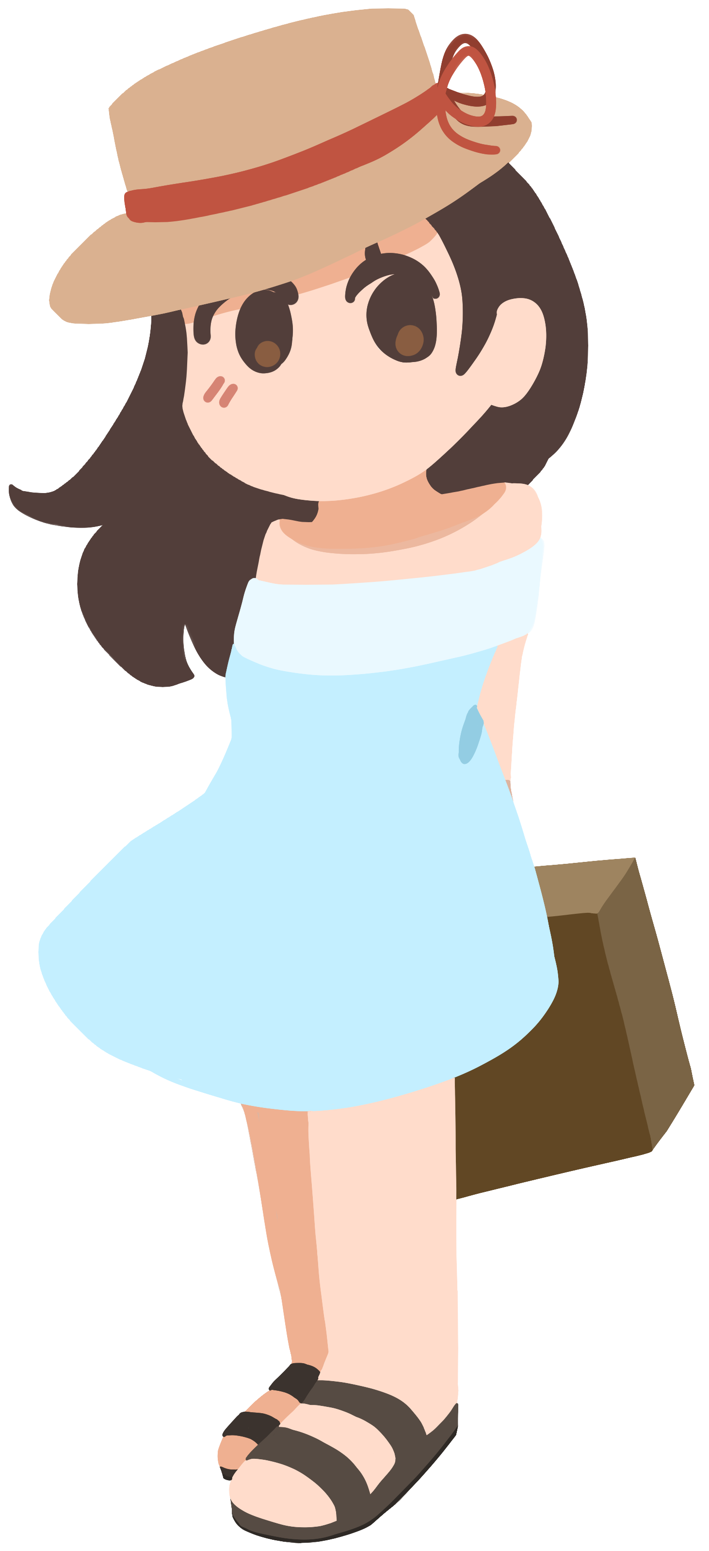 ワンピース姿の女性のイラスト