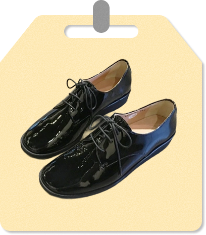 レザーウィングチップシューズ