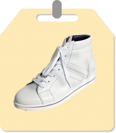 牛革ハイカットシューズ