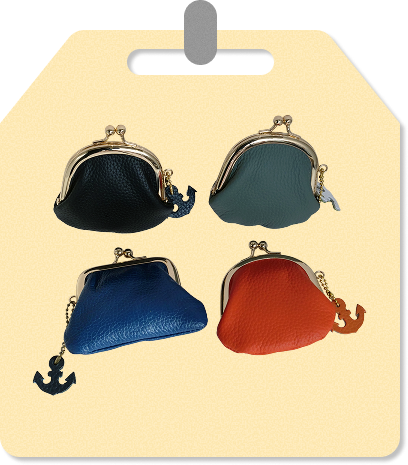 形・種類いろいろ！レザーがまぐち