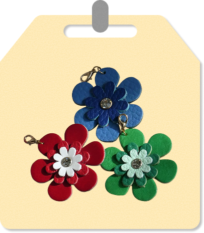 大きめ！お花のチャーム